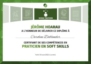Certification de praticien en soft skills de Caroline Deblander (par Jérôme Hoarau)