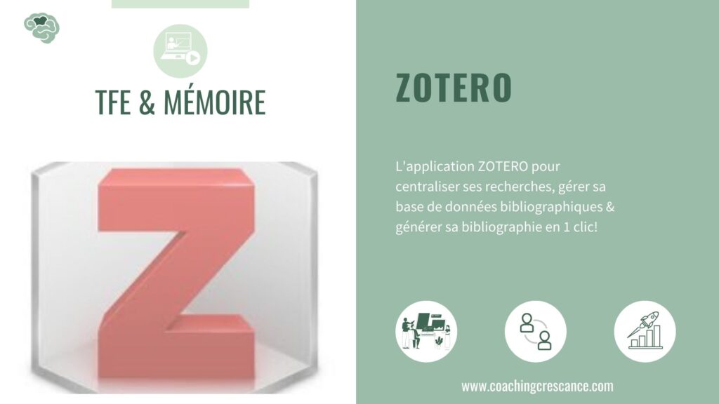 Zotero : l’outil indispensable pour la bibliographie d'un TFE et d'un mémoire de fin d'études